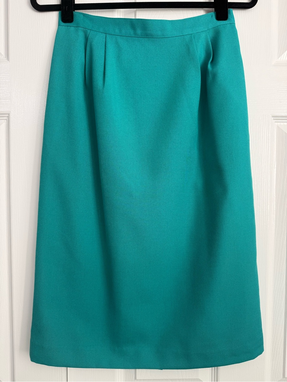 Vintage Kasper ASL Teal Skirt Suit Set Women’s 8 Peplum Career Office - Picture 4 of 13